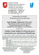 Seminarium - mgr Kamila Agnieszka Szewczyk