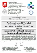 Seminarium - Professor Masaaki Yoshifuji
